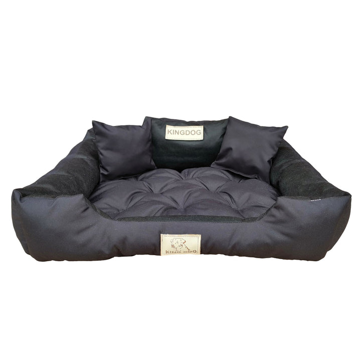 Seng til hund, kat 55 x 45 Sort Kingdog størrelse S