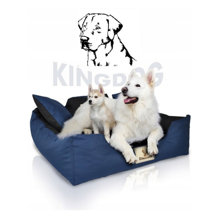 Hundeseng, katte seng 55 x 45 Blå Kingdog størrelse S
