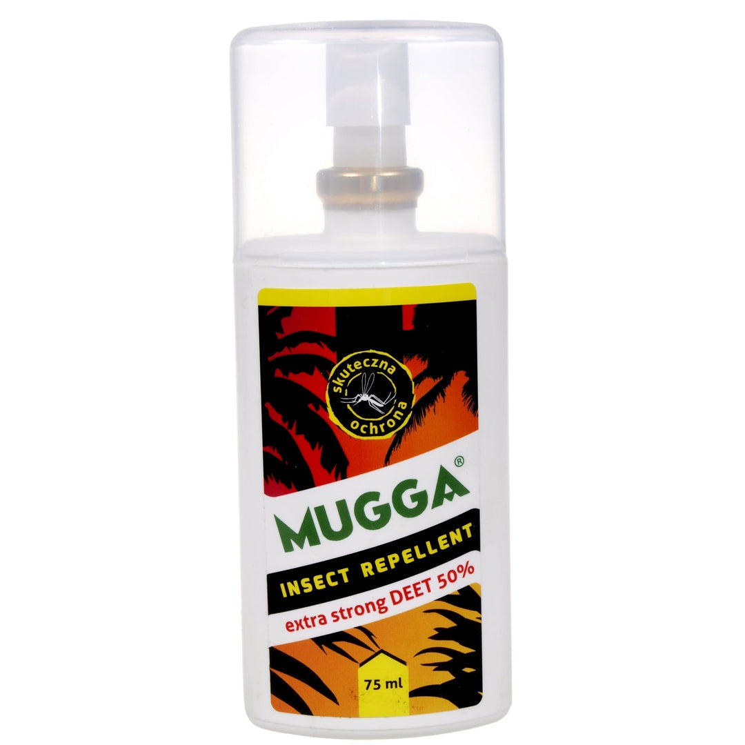 Mugga-sæt 2x Mugga Spray 50 % 75 ml + Mugga beroligende balsam 50 ml