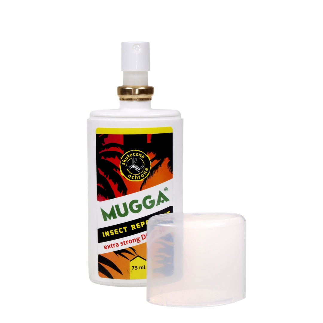 Mugga-sæt 2x Mugga Spray 50 % 75 ml + Mugga beroligende balsam 50 ml