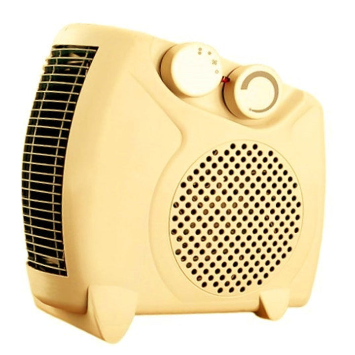 Varmeblæser Elektrisk radiator 2000 W Tre driftsindstillinger Varm og kold Indstilling vandret og lodret Beige