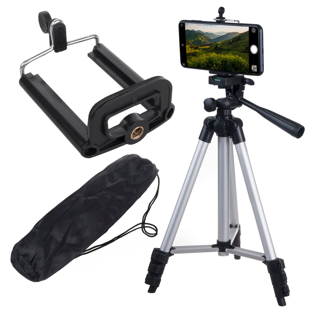 Universalstativ 1/4" Maclean, til kameraer, videokameraer, smartphones, ringlamper, maks. 1050 mm, maks. 2 kg, MC-164