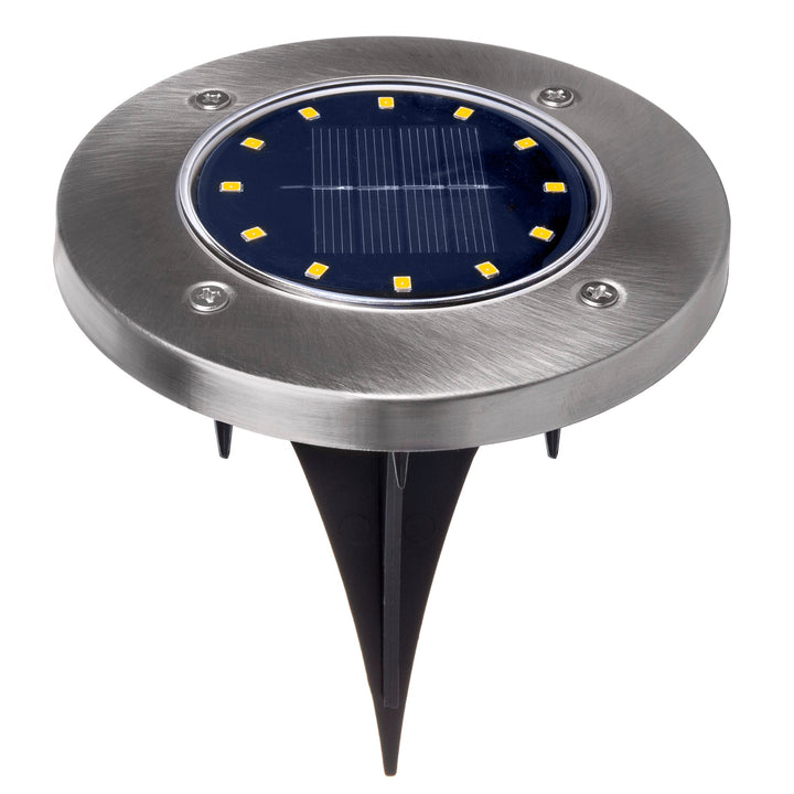 Maclean IP44 solcellelampe til haven, 12 LED SMD, 4000K, Ni-MH 600 mAh, 0,7W, MCE318