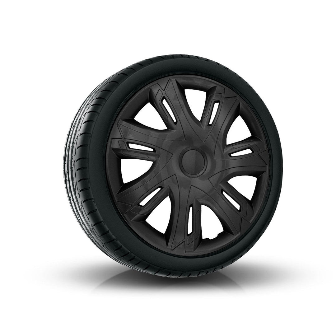 Universal hjulkapsler 16" N-Power sort mat 4 stk.