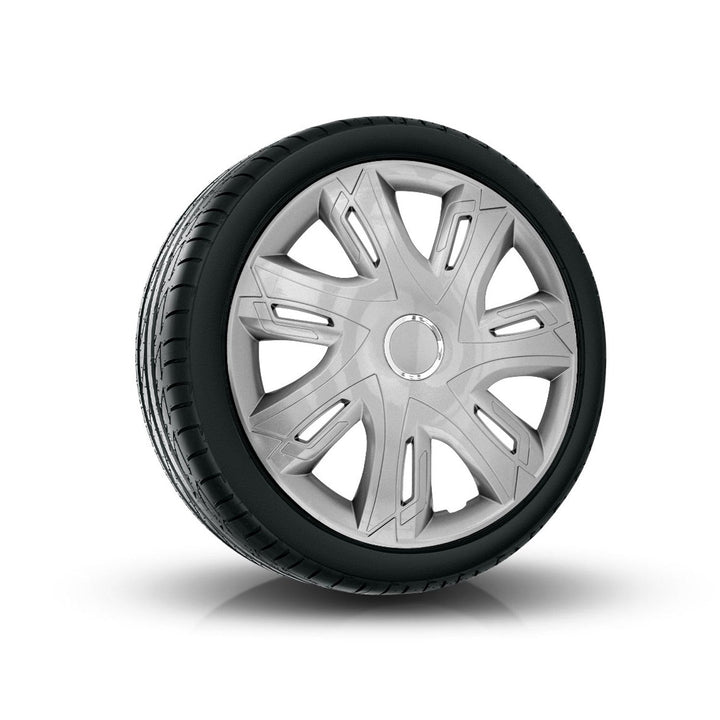 Hjulkapsel 14" NRM Supernova sølvlakeret 4 stk. - sølvlakeret