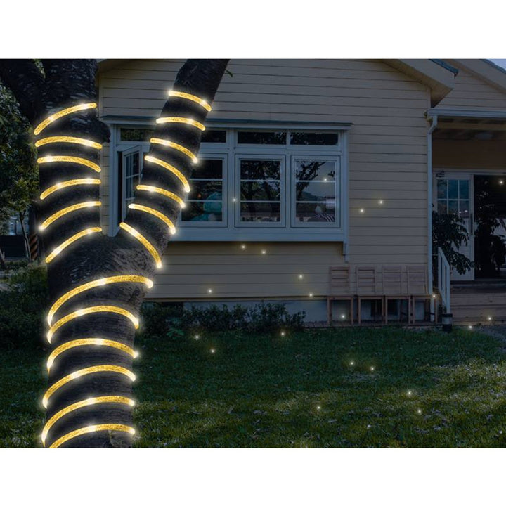 Dekorativt lyssnor ML53GC 72 LED 3,6 m med guldglimmer, varm hvid IP44
