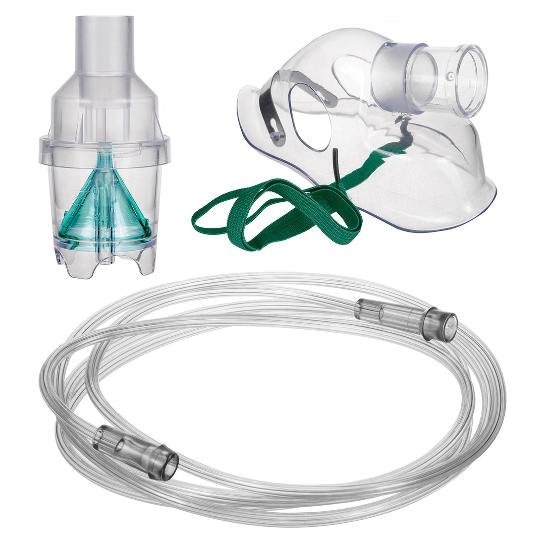 Omnibus BR-CN116 kompressorinhalator, hvid + slange + taske