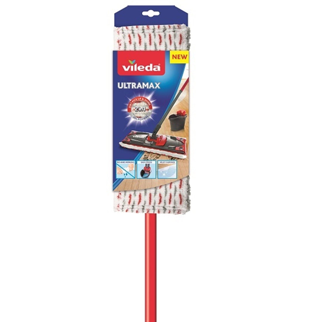 Vileda Ultramax mop med stang + ekstra moppeindlæg