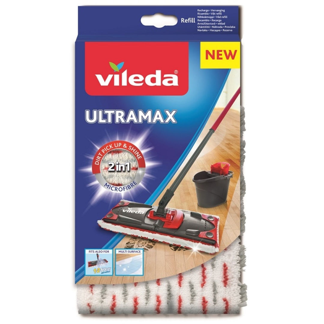 Vileda Ultramax mop med stang + ekstra moppeindlæg