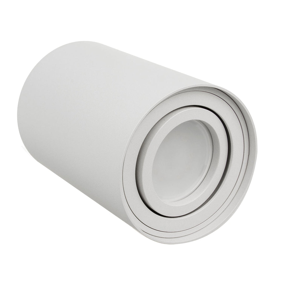 Maclean rund loftlampe, hvid MCE422 + LED-pære GU10 5W 4000K