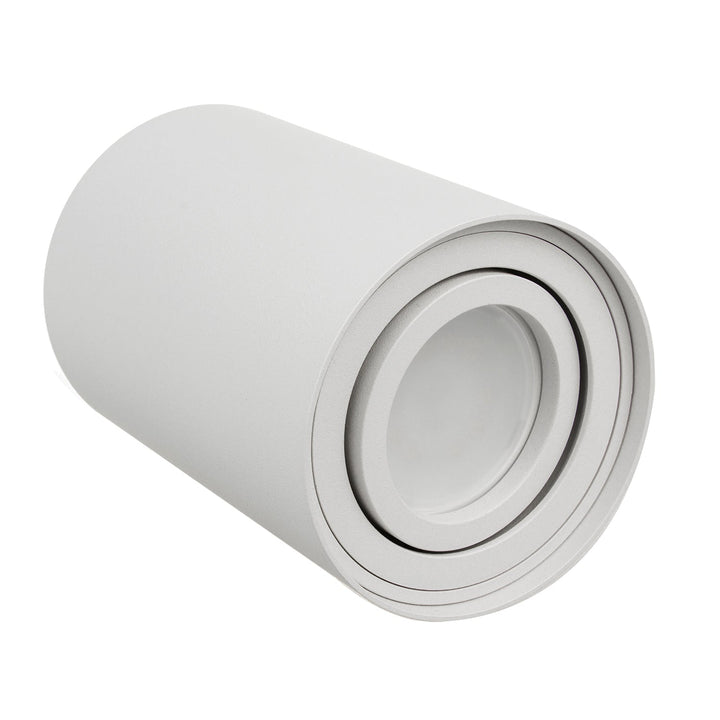 Maclean rund loftlampe, hvid MCE422 + LED-pære GU10 5W 4000K