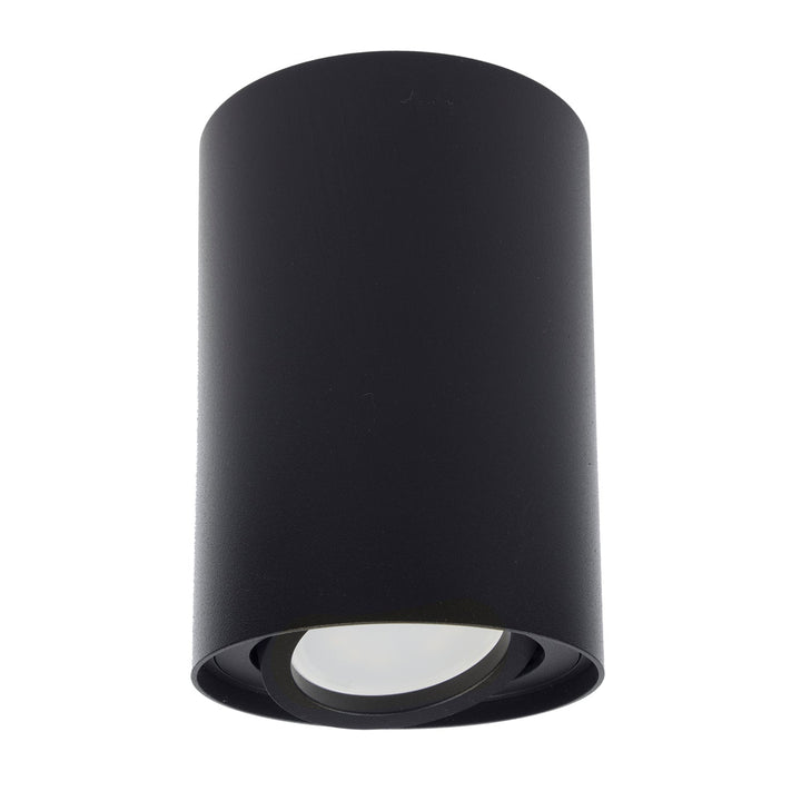 Maclean rund loftslampe, sort MCE422 B + LED-pære GU10 5W 4000K