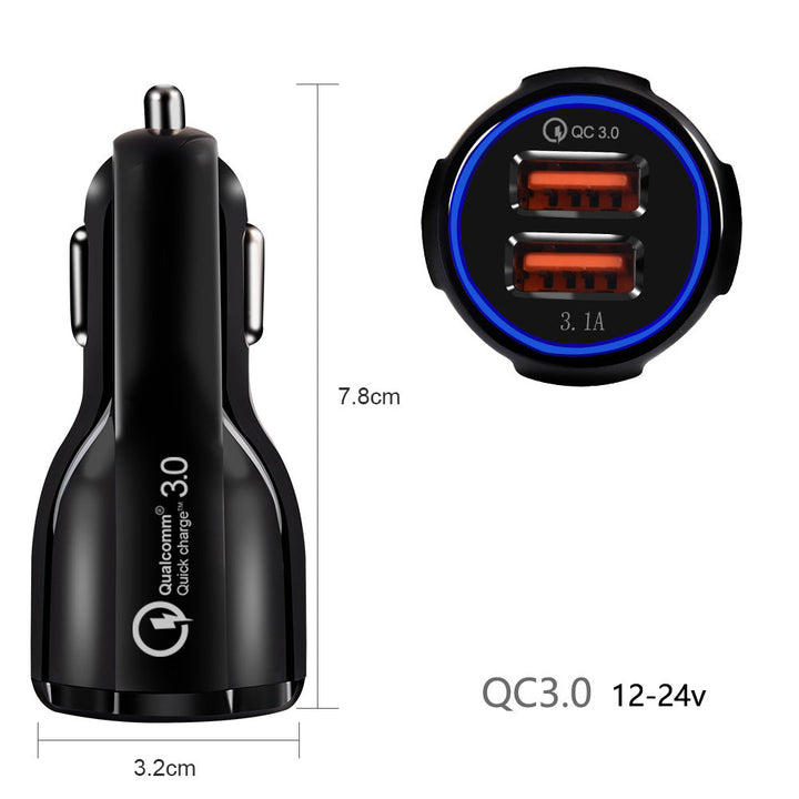Maclean Energy 6100 mA USB-billader til bil + kabel