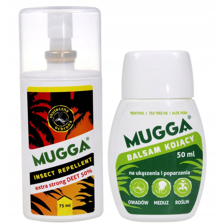 Mugga Strong 50 % Deet mod myg og flåter + Mugga-balsam