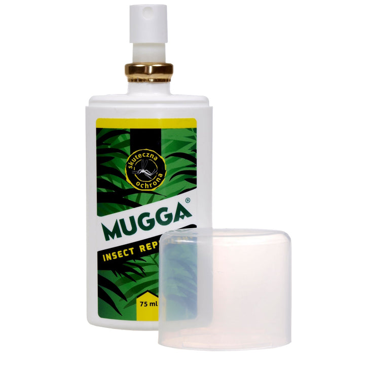 Mugga spray 9,5 % 75 ml mod myg og flåter + Beroligende balsam 50 ml