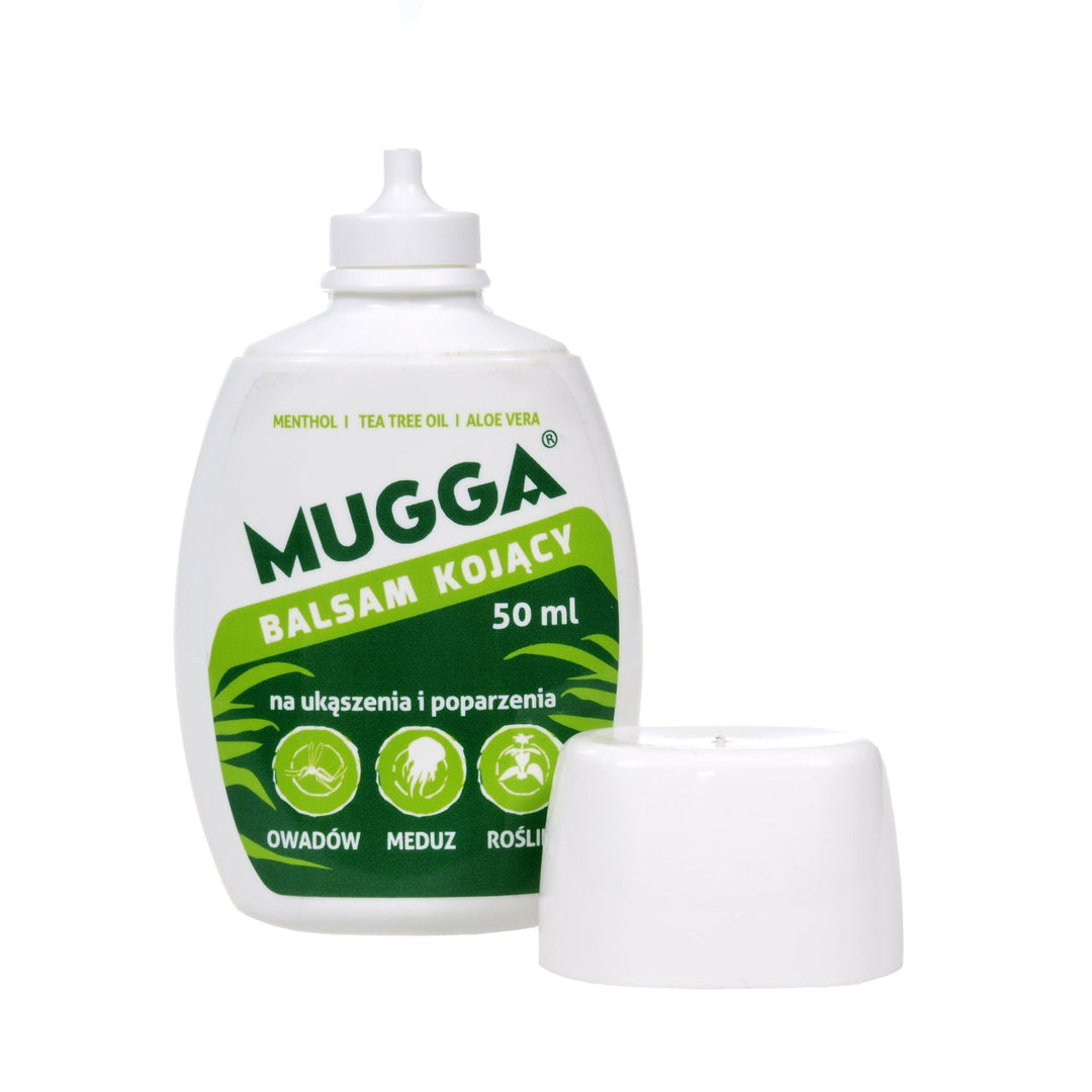 Mugga spray 9,5 % 75 ml mod myg og flåter + Beroligende balsam 50 ml
