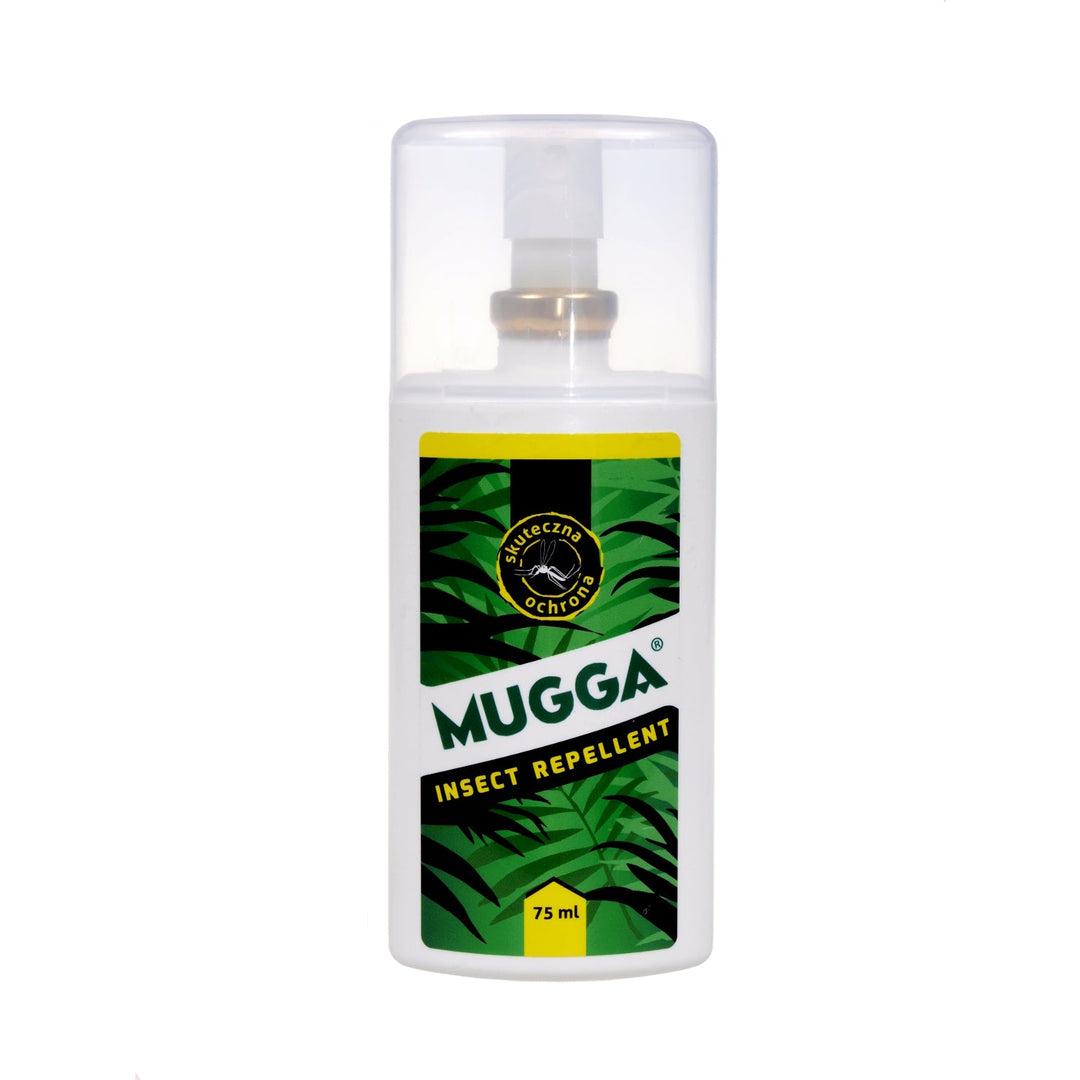 Sæt med 2x Mugga 50 % + 9,5 % Deet til hele familien + Beroligende balsam 50 ml