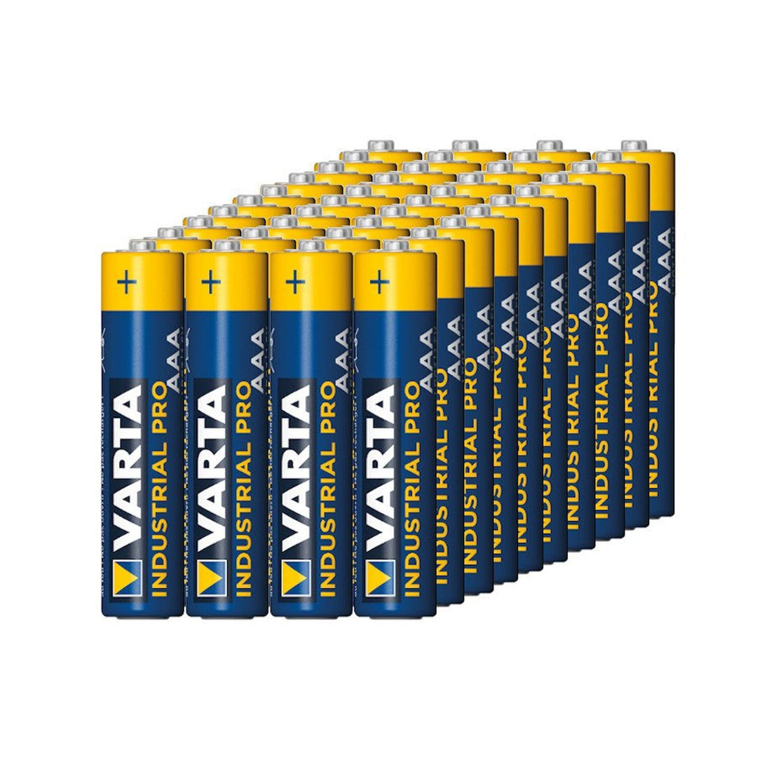 Varta Industrial AAA AA alkaliske batterier, 80 stk.