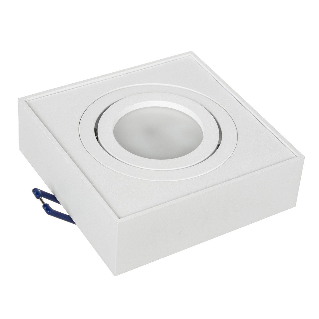 Indbygget lysarmatur MCE464 W 7W + Led GU10