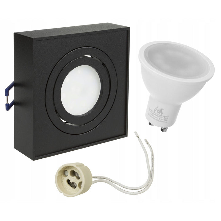 Indbygget lysarmatur MCE464 B 7W sort + GU10