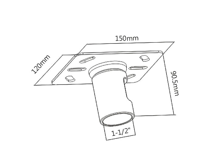 Loft mount for two TVs MC-703 set with MC-706 and MC-707