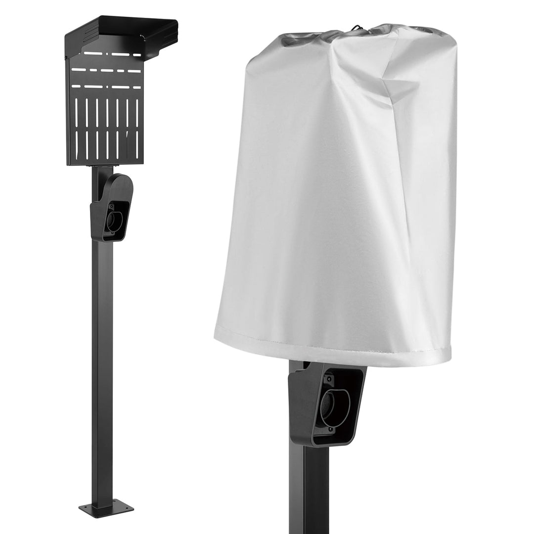 Udendørs stativ til EV- og PHEV-bilopladere fra Maclean, stål, maks. 15 kg, MCE456