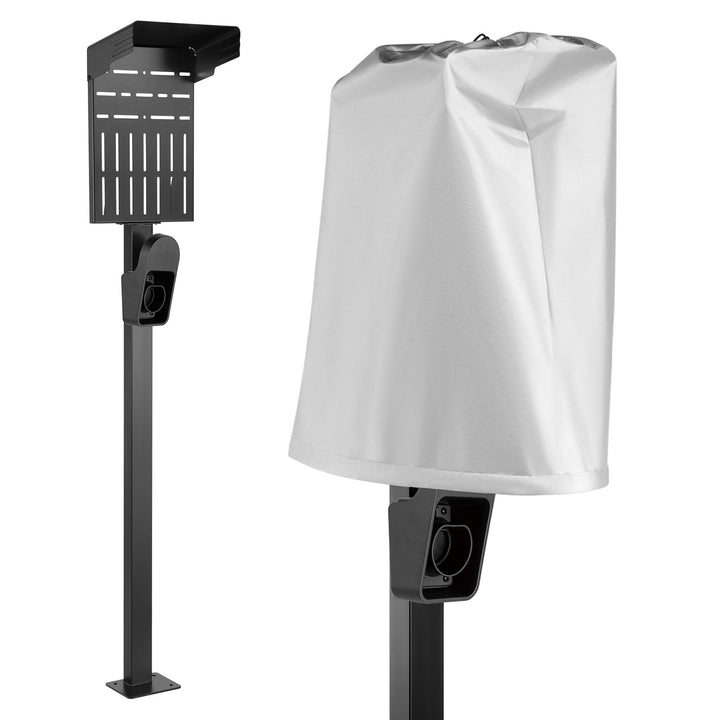Udendørs stativ til EV- og PHEV-bilopladere fra Maclean, stål, maks. 15 kg, MCE456