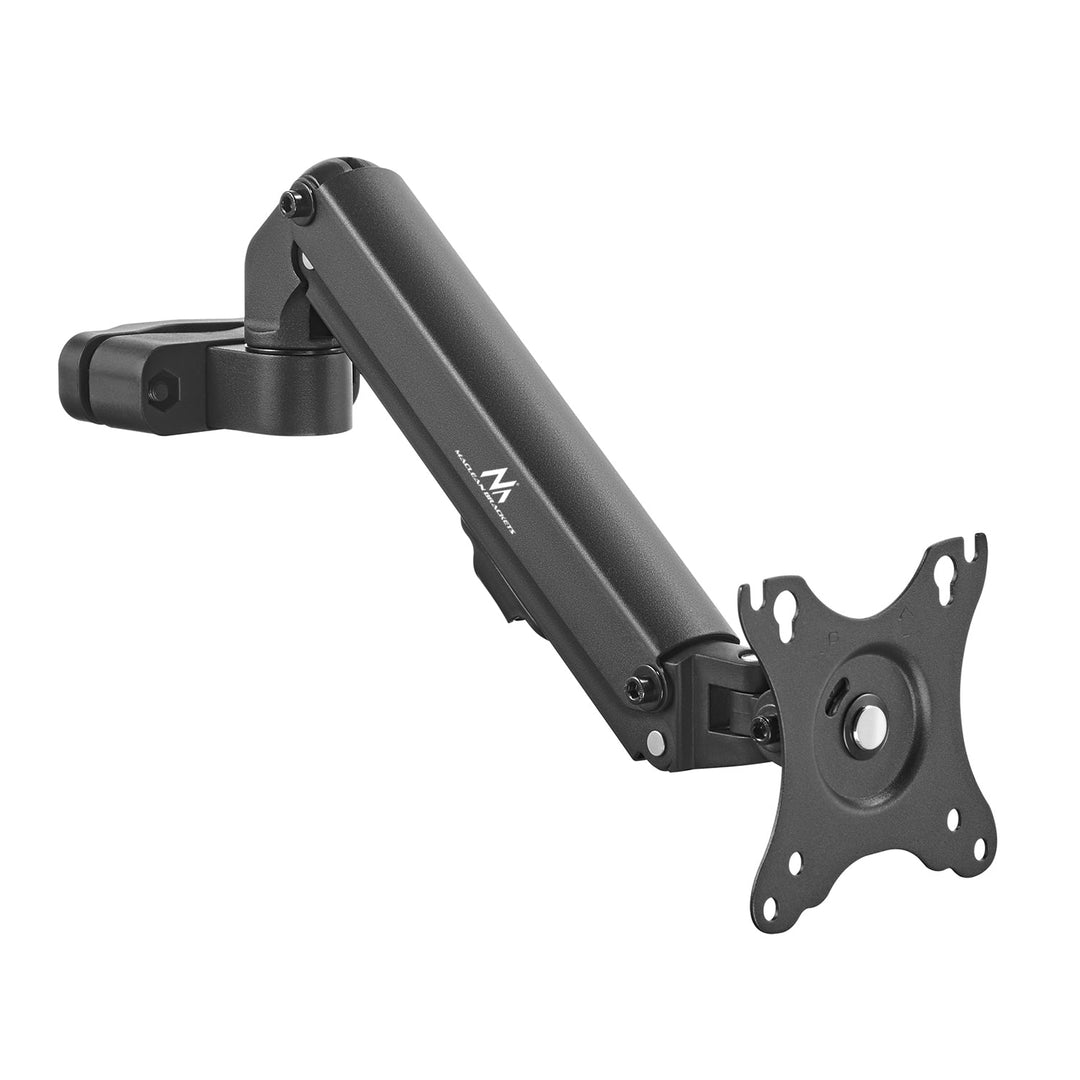 Monitorholder til rør/stolpe 28-60 mm Maclean, 17-27'', maks. 7 kg, fjedermekanisme, MC-459