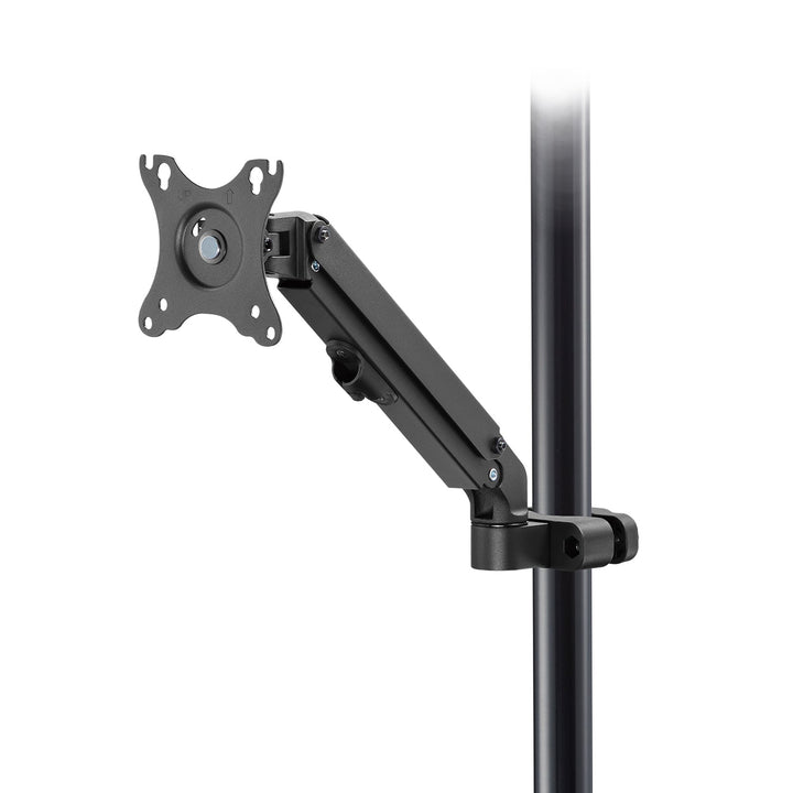 Monitorholder til rør/stolpe 28-60 mm Maclean, 17-27'', maks. 7 kg, fjedermekanisme, MC-459