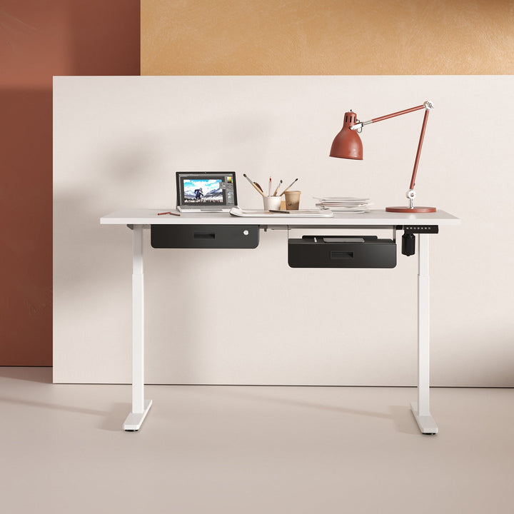 Ergonomisk skuffe til underskrivebord med nøgle Maclean, organizer, sort, maks. 5 kg, MC-461