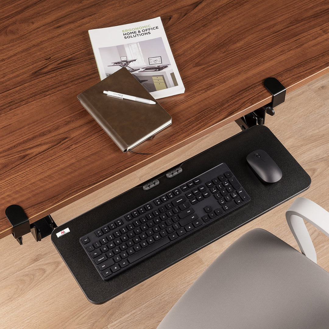 Maclean underbordstativ til tastatur, justerbart, maks. 5 kg, 67 x 24 cm, MC-462