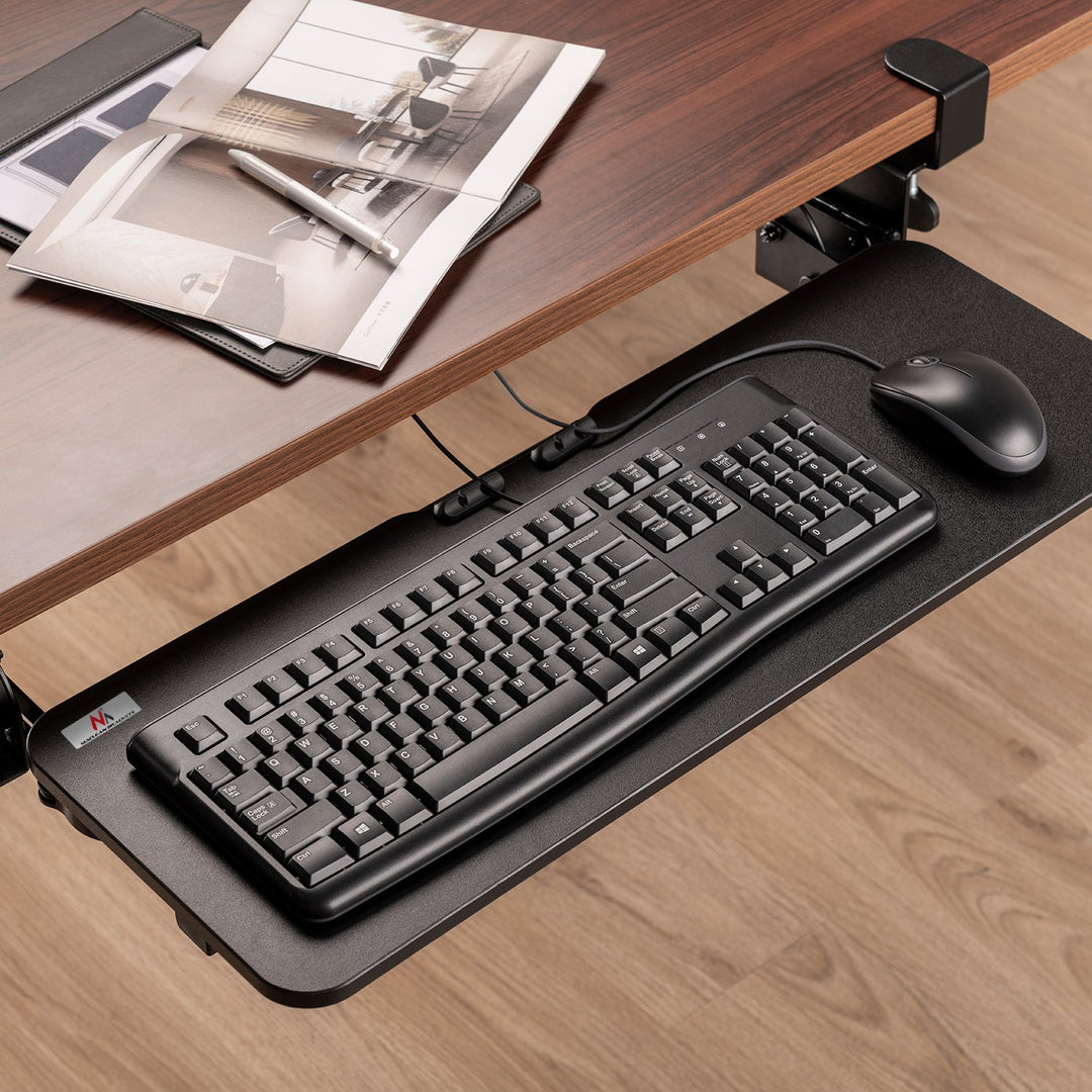 Maclean underbordstativ til tastatur, justerbart, maks. 5 kg, 67 x 24 cm, MC-462