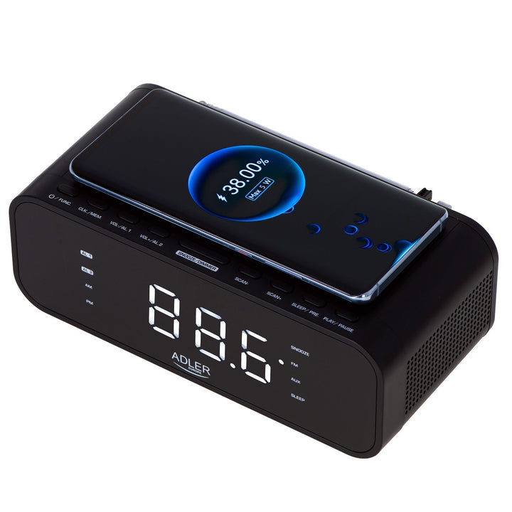 FM-radio med trådløs oplader og Bluetooth - Adler AD 1192B