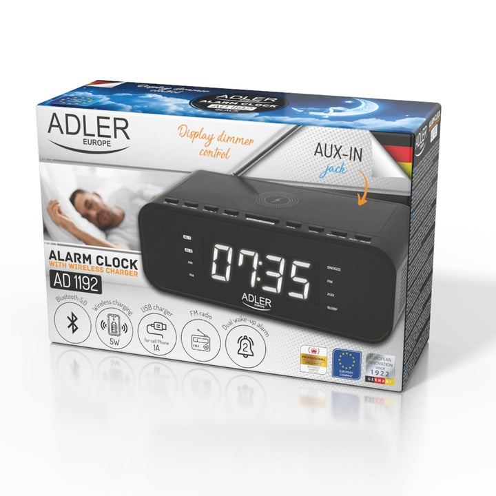 FM-radio med trådløs oplader og Bluetooth - Adler AD 1192B