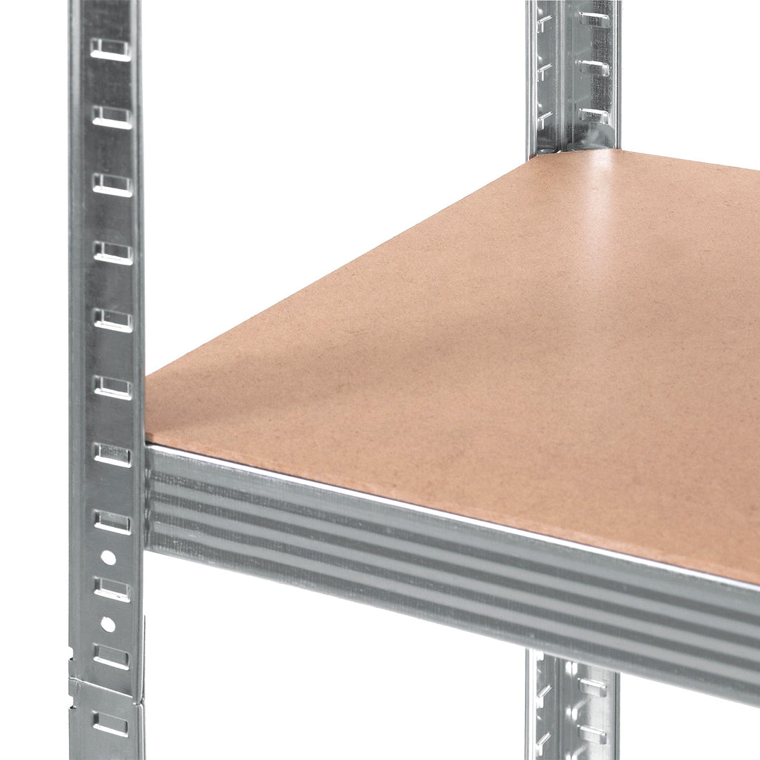 Metalopbevaringsreol, skab 175 kg x5 180x90x40cm GreenBlue, galvaniseret, sammenklappelig, MDF, GB378