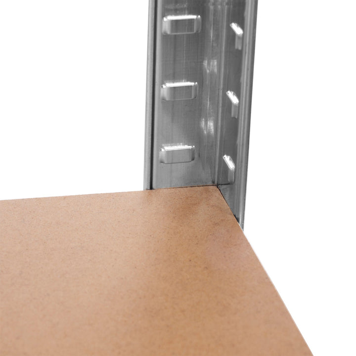 Metalopbevaringsreol, skab 175 kg x5 180x90x40cm GreenBlue, galvaniseret, sammenklappelig, MDF, GB378