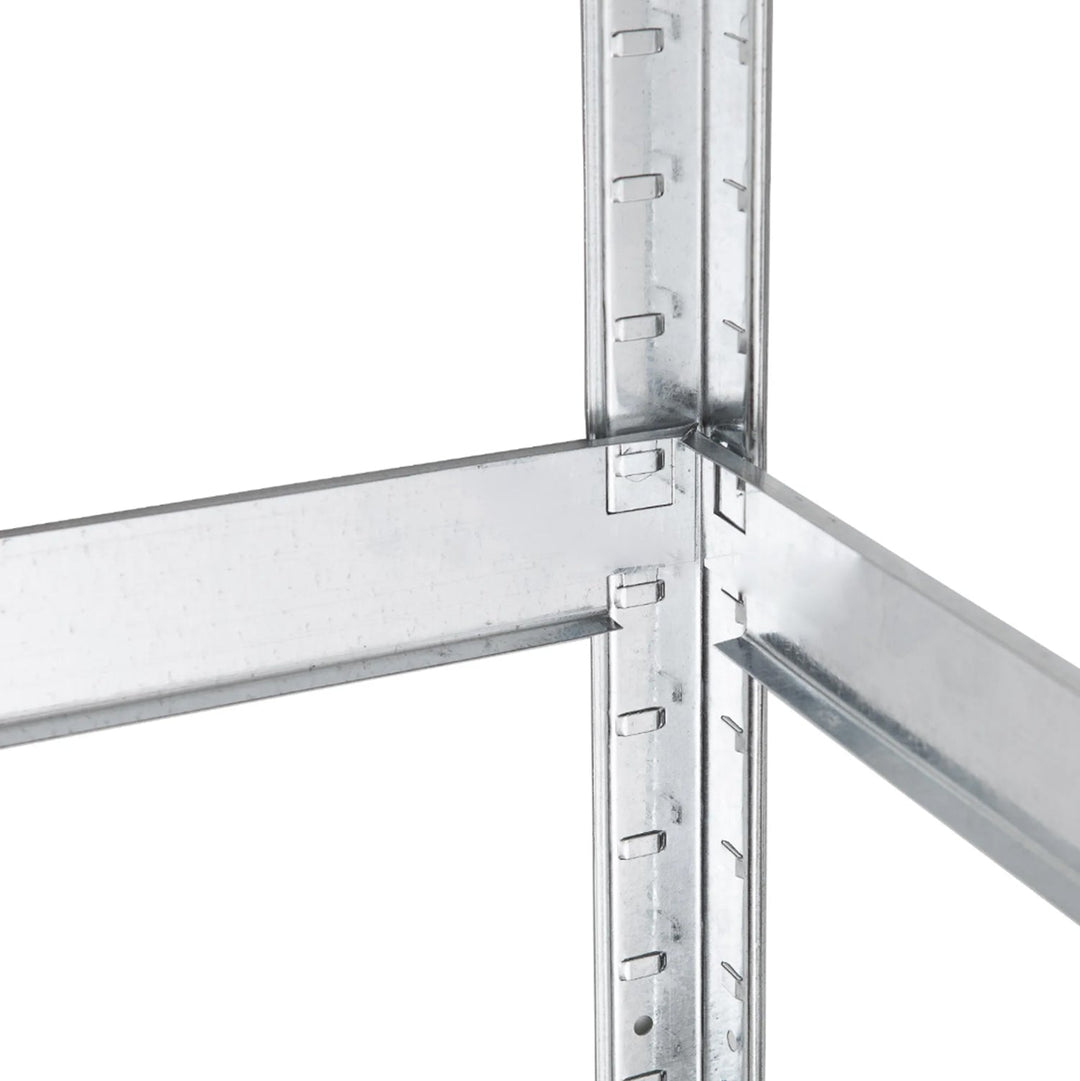 Metalopbevaringsreol, skab 175 kg x5 180x90x40cm GreenBlue, galvaniseret, sammenklappelig, MDF, GB378