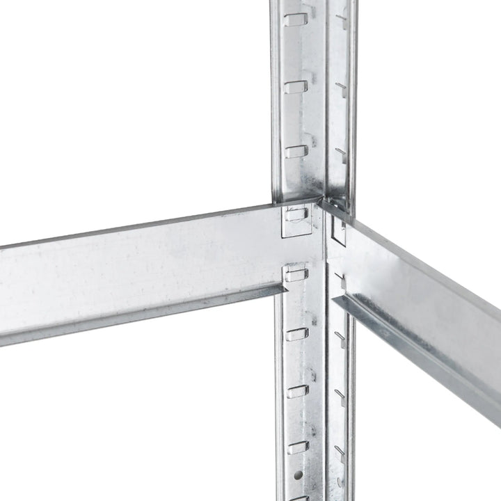 Metalopbevaringsreol, skab 175 kg x5 180x90x40cm GreenBlue, galvaniseret, sammenklappelig, MDF, GB378