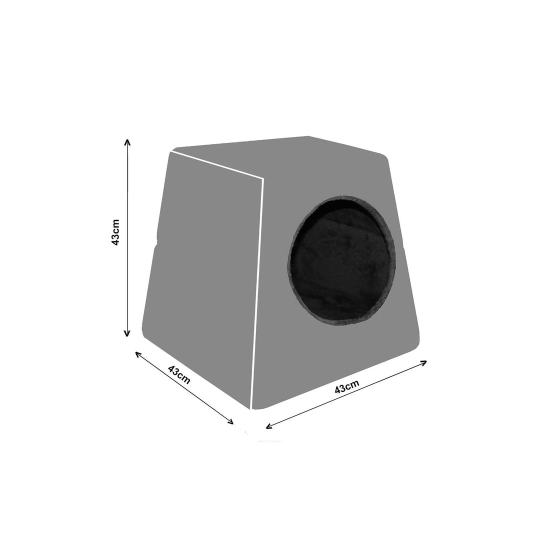 Universal hundehus/kattehus 2-i-1 – Alba størrelse M 43 cm x 43 cm