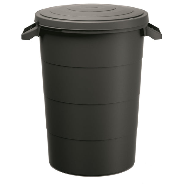 Keden SMOOTH affaldsspand - sort, 80 liter, til genbrug