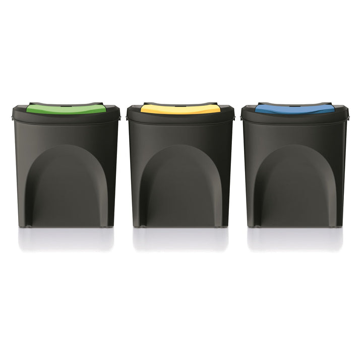 Keden Sortibox 3x25L sort affaldssorteringssæt