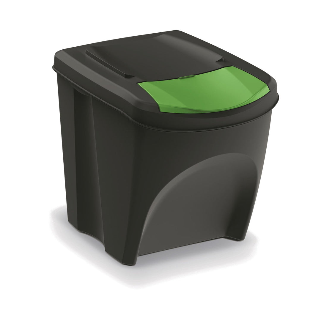 Keden Sortibox 4x25L sort affaldssorteringskurv