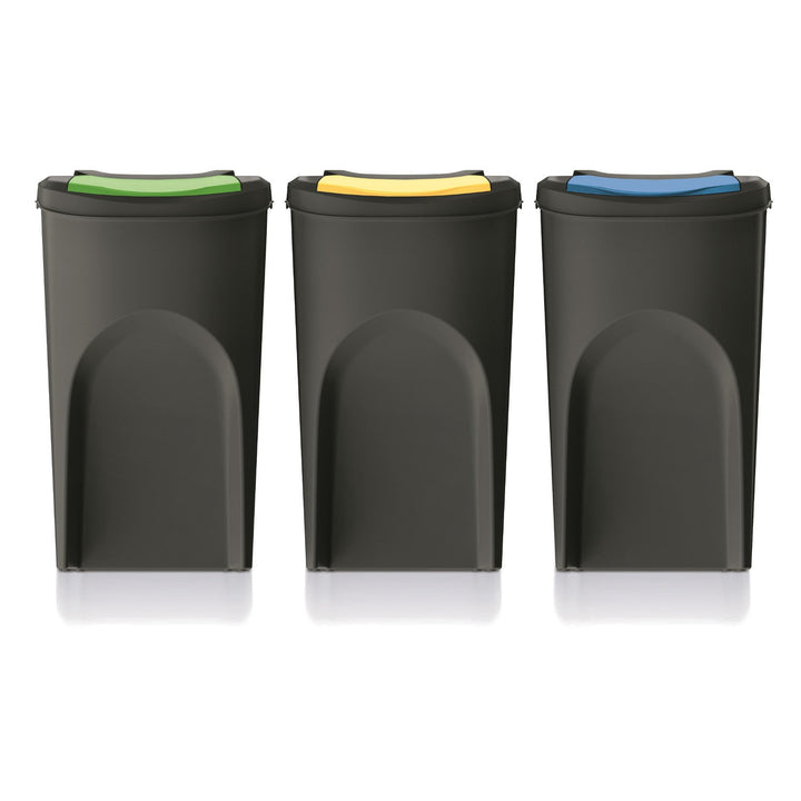 Keden SORTI BOX affaldsspand 3x35 l – sort genbrug