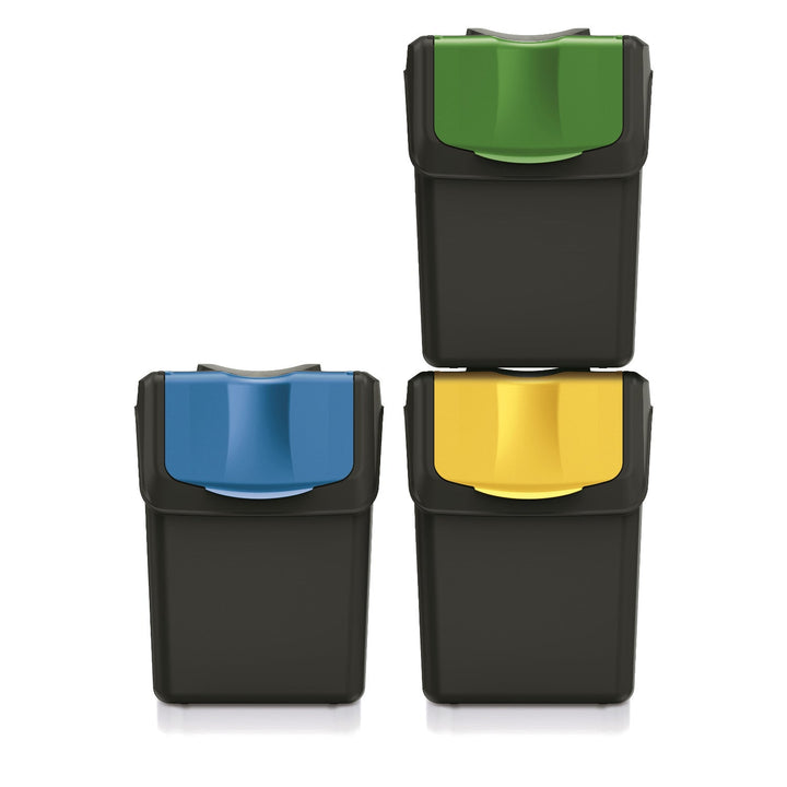 Keden SORTI BOX affaldsspand 3x20 l – sort genbrug