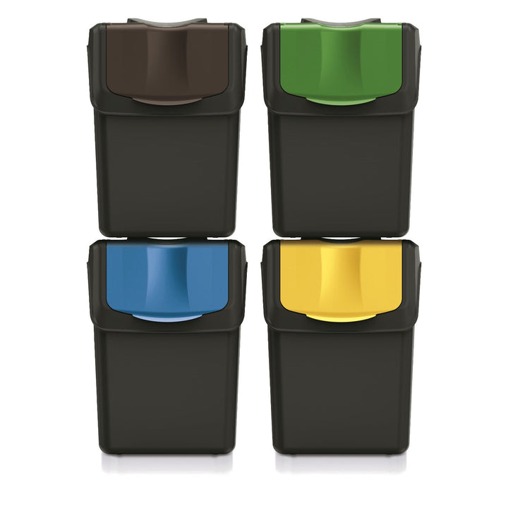 Keden SORTI BOX affaldsspand 4x20 l – sort genbrug