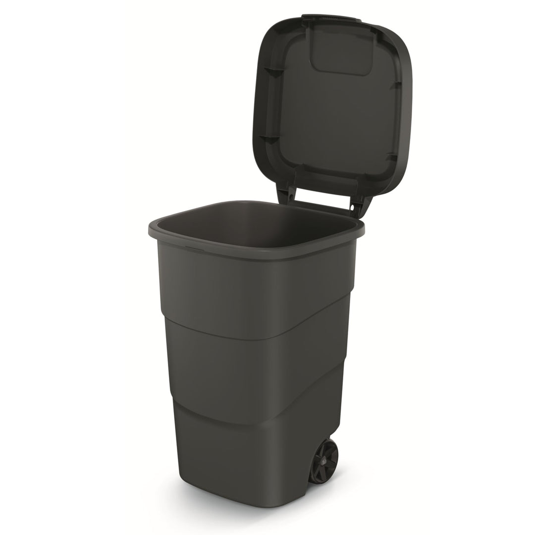 Affaldsspand til affaldssortering WHEELER 95 L - sort genbrug