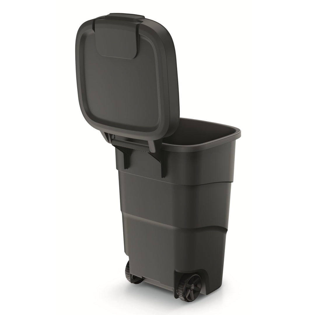 Affaldsspand til affaldssortering WHEELER 95 L - sort genbrug