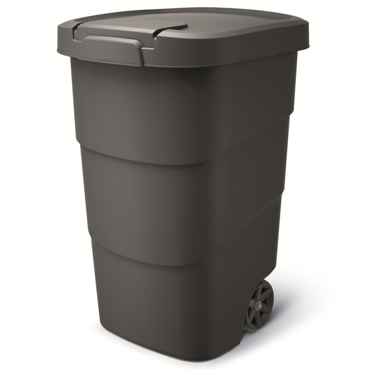 Affaldsspand til affaldssortering WHEELER 95 L - sort genbrug