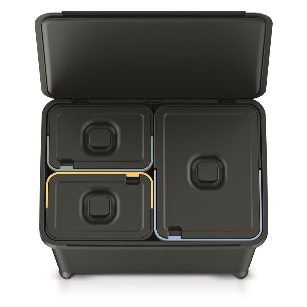 Keden SYSTEMA affaldsspand 2x10 + 23 l – sort genbrug