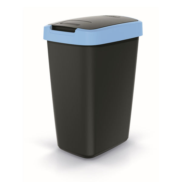 12 liters affaldsspand KEDEN COMPACTA Q NSAB12-2717C - sort med blå ramme